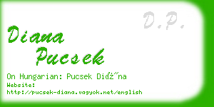 diana pucsek business card